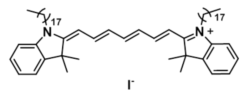 细胞膜荧光探针DiR, DiR'[DiIC18(7)],1,1-dioctadecyl-3,3,3,3-tetramethylindotricarbocyaineiodide