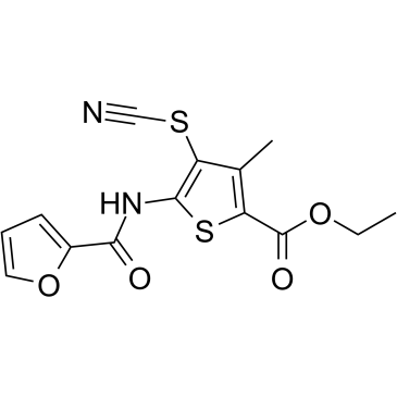 CBR-5884,5-[(2-furanylcarbonyl)amino]-3-methyl-4-thiocyanato-2-thiophenecarboxylic acid, ethyl ester