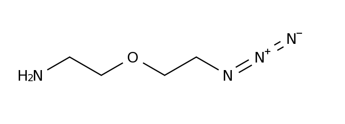 Azido-PEG1-amine，N3-PEG1-NH2，氨基-聚乙二醇-疊氮,Azido-PEG1-amine,2-(2-azidoethoxy)ethanamine