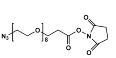 N3-PEG8-NHS Ester,叠氮八聚乙二醇琥珀酰亚胺丙酸酯,N3-PEG8-NHS Ester,Azido-PEG8-NHS ester