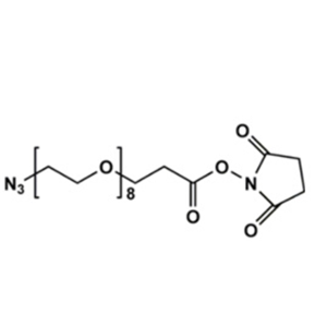N3-PEG8-NHS Ester,叠氮八聚乙二醇琥珀酰亚胺丙酸酯,N3-PEG8-NHS Ester,Azido-PEG8-NHS ester