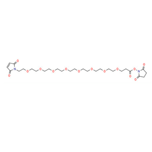 Mal-PEG8-NHS ester,马来酰亚胺-八聚乙二醇-丙烯酸琥珀酰亚胺酯