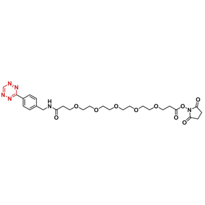 Tetrazine-PEG5-NHS Ester，四嗪-五聚乙二醇-琥珀酰亚胺酯