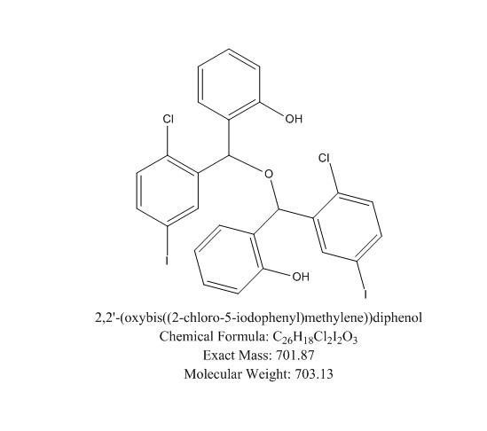 达格列净杂质41,2,2'-(oxybis((2-chloro-5-iodophenyl)methylene))diphenol