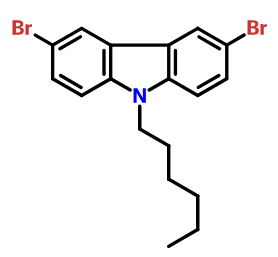 3,6-二溴-9-己基-9H-咔唑,3,6-Dibromo-9-hexyl-9H-carbazole