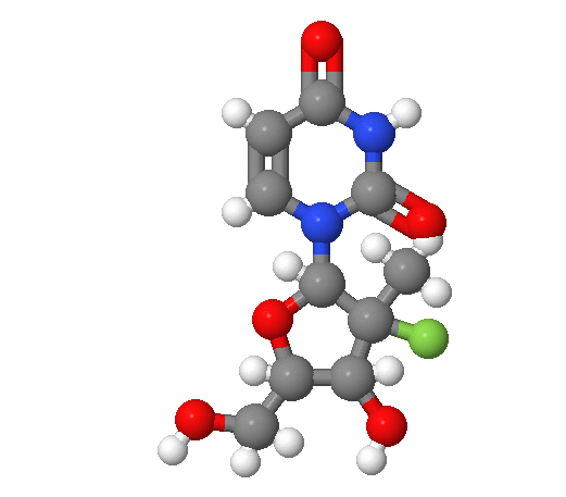 (2'R)-2'-脫氧-2'-氟-2'-甲基脲苷,2'-deoxy-2'-fluoro-2'-C-methyluridine