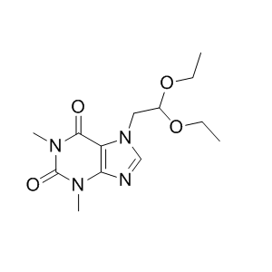 多索茶碱杂质09,7-(2,2-diethoxyethyl)-1,3-dimethyl-3,7-dihydro-1H-purine-2,6-dione