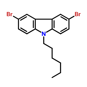 3,6-二溴-9-己基-9H-咔唑