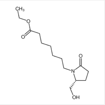 ethyl 7-[(2R)-2-(hydroxymethyl)-5-oxo-1-pyrrolidinyl]heptanoate,ethyl 7-[(2R)-2-(hydroxymethyl)-5-oxo-1-pyrrolidinyl]heptanoate