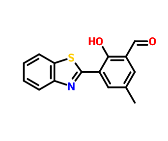 5-甲基-3-(2-苯并噻唑基)-2-羟基苯甲醛,(3-(benzo[d]thiazol-2-yl)-2-hydroxy-5-methylbenzaldehyde)