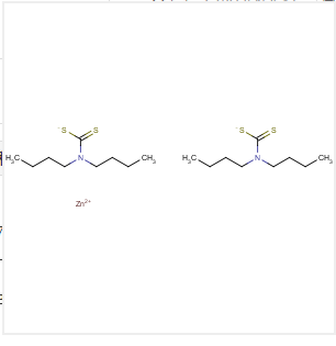 二丁基二硫代氨基甲酸锌,N,N-dibutyldithiocarbamate