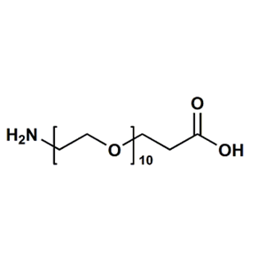氨基-十聚乙二醇-丙酸,H2N-PEG10-CH2CH2COOH,H2N-PEG10-CH2CH2COOH