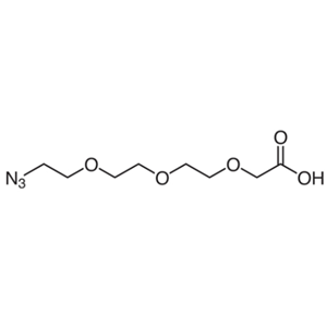 N3-PEG3-CH2COOH，叠氮-三聚乙二醇-羧基,Azido-PEG3-carboxylate,N3-PEG3-CH2COOH