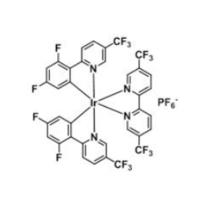 (Ir[dF(CF3)ppy]2(5,5'-CF3bpy))PF6，[5,5'-双(三氟甲基)-2,2'-联吡啶-κN,κN]双[3,5-二氟-2-[5-(三氟甲基)-2-吡啶基-κN]苯基]铱六氟磷