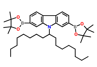 9-(1-辛基壬基)咔唑-2,7-雙(硼酸頻哪醇酯),9-(1-Octylnonyl)-2,7-bis(4,4,5,5-tetramethyl-1,3,2-dioxaborolan-2-yl)-9H-carbazole