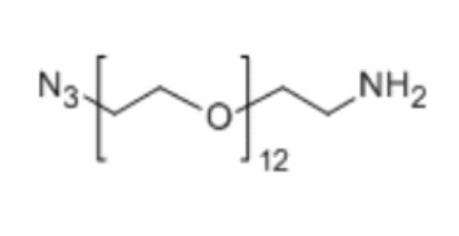 Azido-PEG12-Amine， N3-PEG12-NH2，叠氮-十二聚乙二醇-氨基,Azido-PEG12-Amine,N3-PEG12-NH2