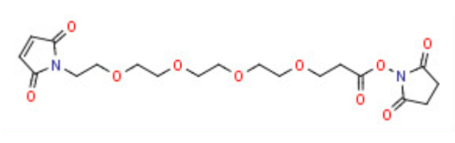 Mal-PEG4-NHS ester，馬來酰亞胺-四聚乙二醇-丙烯酸琥珀酰亞胺酯