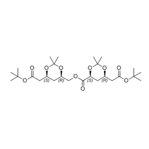 瑞舒伐他汀钙杂质44,(4S,6R)-((4R,6S)-6-(2-(tert-butoxy)-2-oxoethyl)-2,2-dimethyl-1,3-dioxan-4-yl)methyl 6-(2-(tert-butoxy)-2-oxoethyl)-2,2-dimethyl-1,3-dioxane-4-carboxylate