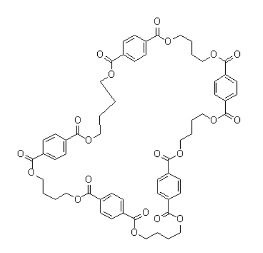 環(huán)對苯二甲酸丁二醇酯五聚體(PBT5),Cyclopentakis(1,4-butylene Terephthalate)