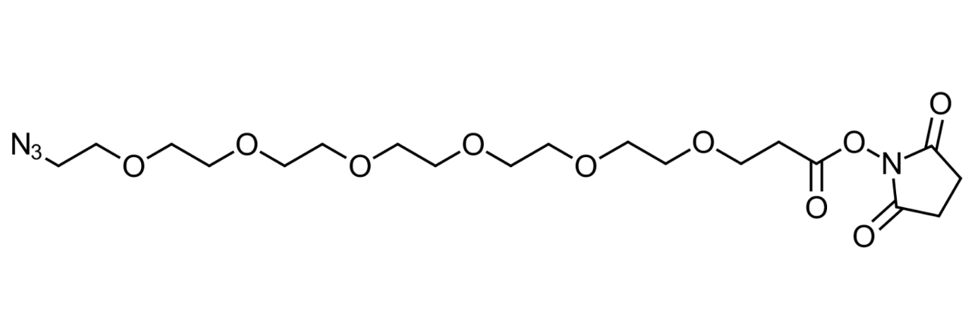 Azido-PEG5-NHS Ester，N3-PEG5-NHS，叠氮-五聚乙二醇-琥珀酰亚胺,Azido-PEG5-NHS Ester,N3-PEG5-NHS