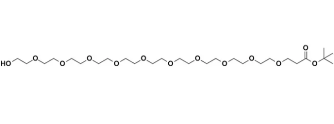 Hydroxy-PEG10-t-butyl ester,丙酸叔丁酯-十聚乙二醇,Hydroxy-PEG10-t-butyl ester,HO-PEG10-tBu