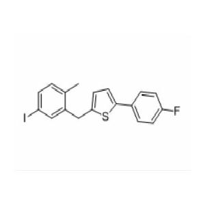 2-(4-氟苯基)-5-[(5-碘-2-甲基苯基)甲基]噻吩,2-(4-Fluorophenyl)-5-[(5-iodo-2-methylphenyl)methyl]thiophene