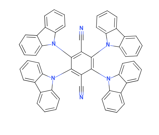 2,3,5,6-四(9-咔唑基)-对苯二腈,2,3,5,6-tetrakis(carbazol-9-yl)-1,4-dicyanobenzene