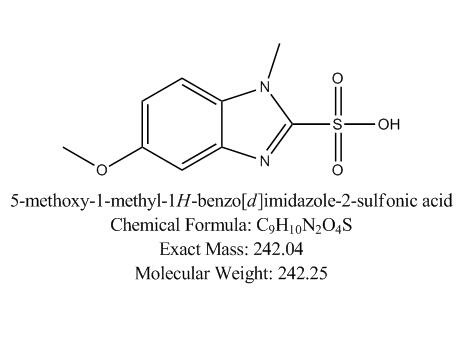 奧美拉唑雜質(zhì)51,5-methoxy-1-methyl-1H-benzo[d]imidazole-2-sulfonic acid