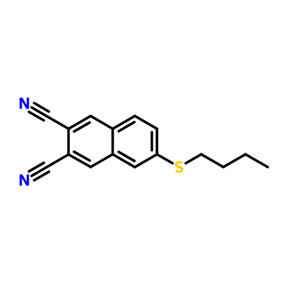 6-butylthio-2,3-dicyanonaphthalene,6-butylthio-2,3-dicyanonaphthalene