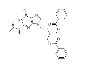 更昔洛韋雜質(zhì)12,2-((2-acetamido-6-oxo-1,6-dihydro-9H-purin-9-yl)methoxy)propane-1,3-diyl dibenzoate