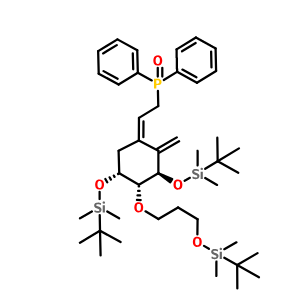 艾地骨化醇中间体A环,((Z)-((3S,4S,5R)-5-((tert-butyldimethylsilyl)oxy)-4-(4-((tert-butyldimethylsilyl)oxy)butyl)-3-methyl-2-methylenecyclohexylidene)methyl)diphenylphosphine oxide