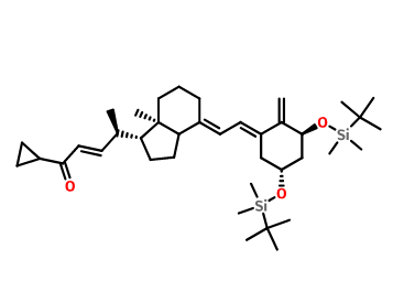钙泊三醇中间体-9,(2E,4R)-4-[(1R,3aS,4E,7aR)-4-[(2E)-2-[(3S,5R)-3,5-Bis[[(tert-butyl)dimethylsilyl]oxy]-2-methylenecyclohexylidene]ethylidene]octahydro-7a-methyl-1H-inden-1-yl]-1-cyclopropyl-2-penten-1-one