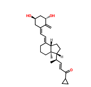 24-羰基-鈣泊三醇,(5Z,7E,22E)-9,10-Seco-26,27-cyclo-1α,3β-dihydroxycholesta-5,7,10(19),22-tetren-24-one