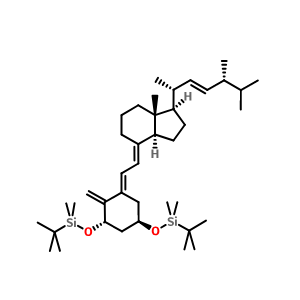 度骨化醇中間體,Silane, [[(1a,3b,5E,7E,22E)-9,10-secoergosta-5,7,10(19),22-tetraene-1,3-diyl]bis(oxy)]bis[(1,1-dimethylethyl)dimethyl- (9CI)