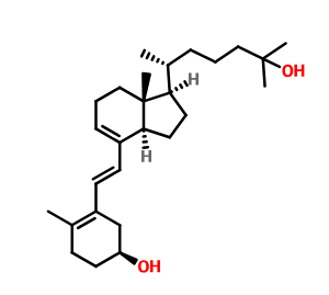 (6E)-9,10-裂胆甾-5(10),6,8-三烯-3β,25-二醇,(6E)-9,10-secocholesta-5(10),6,8-triene-3β,25-diol