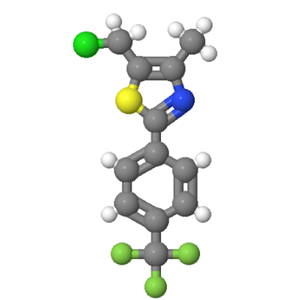 317318-97-1；5-(氯甲基)-4-甲基-2-[4-(三氟甲基)苯基]-1,3-噻唑