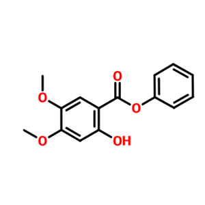 2-羟基-4,5-二甲氧基苯甲酸苯酯,PHENYL 2-HYDROXY-4,5-DIMETHOXYBENZOATE
