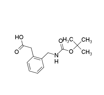 2-[2-[[(2-methylpropan-2-yl)oxycarbonylamino]methyl]phenyl]acetic acid