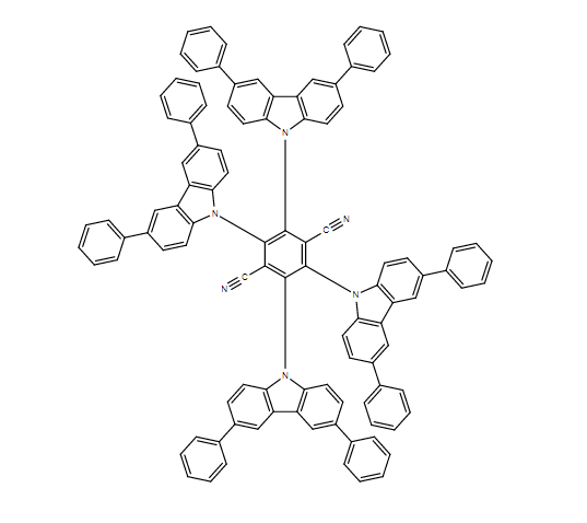 2,3,5,6-四(3,6-二苯基-9-咔唑基)-对苯二腈,2,3,5,6-tetrakis(3,6-diphenylcarbazol-9-yl)-1,4-dicyanobenzene
