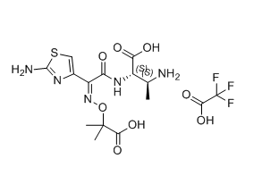 氨曲南杂质02,(2S,3S)-3-amino-2-((Z)-2-(2-aminothiazol-4-yl)-2-(((2-carboxypropan- 2-yl)oxy)imino)acetamido)butanoic acid compound with 2,2,2- trifluoroacetic acid