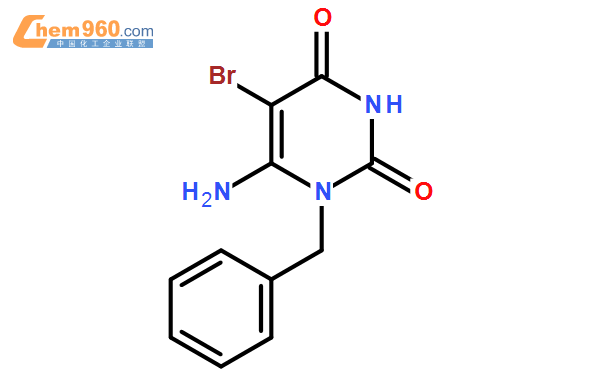 6-氨基-1-苄基-5-溴尿嘧啶,6-Amino-1-benzyl-5-bromouracil