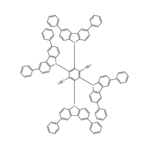 2,3,5,6-四(3,6-二苯基-9-咔唑基)-对苯二腈,2,3,5,6-tetrakis(3,6-diphenylcarbazol-9-yl)-1,4-dicyanobenzene
