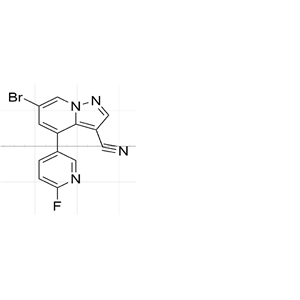 6-溴-4-(6-氟-3-吡啶)-吡唑并[1,5-a]吡啶-3-甲腈