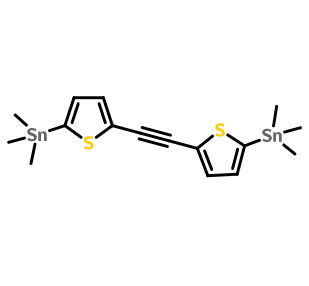 1,2-双(5-(三甲基锡基)噻吩-2-基)乙炔