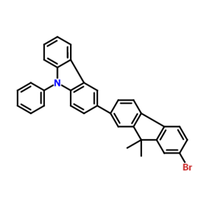 3-(7-溴-9,9-二甲基-9H-芴-2-基)-9-苯基-9H-咔唑