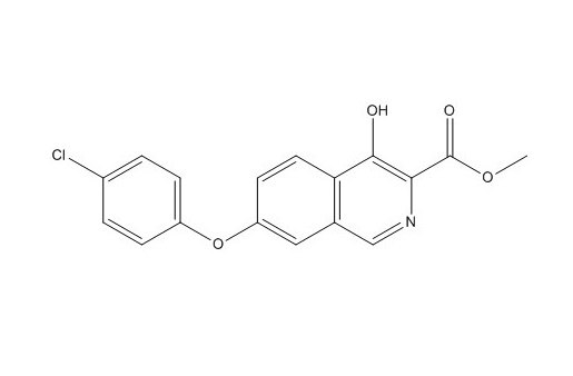 Roxadustat Impurity,methyl 7-(4-chlorophenoxy)-4-hydroxyisoquinoline-3-carboxylate