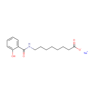 8-(2-羟基苯甲酰胺基)辛酸钠,sodium,8-[(2-hydroxybenzoyl)amino]octanoate
