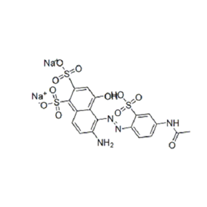 酸性红37,disodium 5-((4-acetylamino-2-sulphophenyl)azo)-6-amino-4-hydroxynaphthalene-2-disulphonate