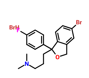 西酞普兰USP相关物质H(EP杂质F),Citalopram Related Compound H (25 mg) (1-(4'-fluorophenyl)-1-(3-dimethylaminopropyl)-5-bromophthalane hydrobromide)