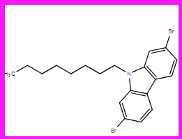 2,7-二溴-9-辛基-9H-咔唑,2,7-Dibromo-9-octyl-9H-carbazole